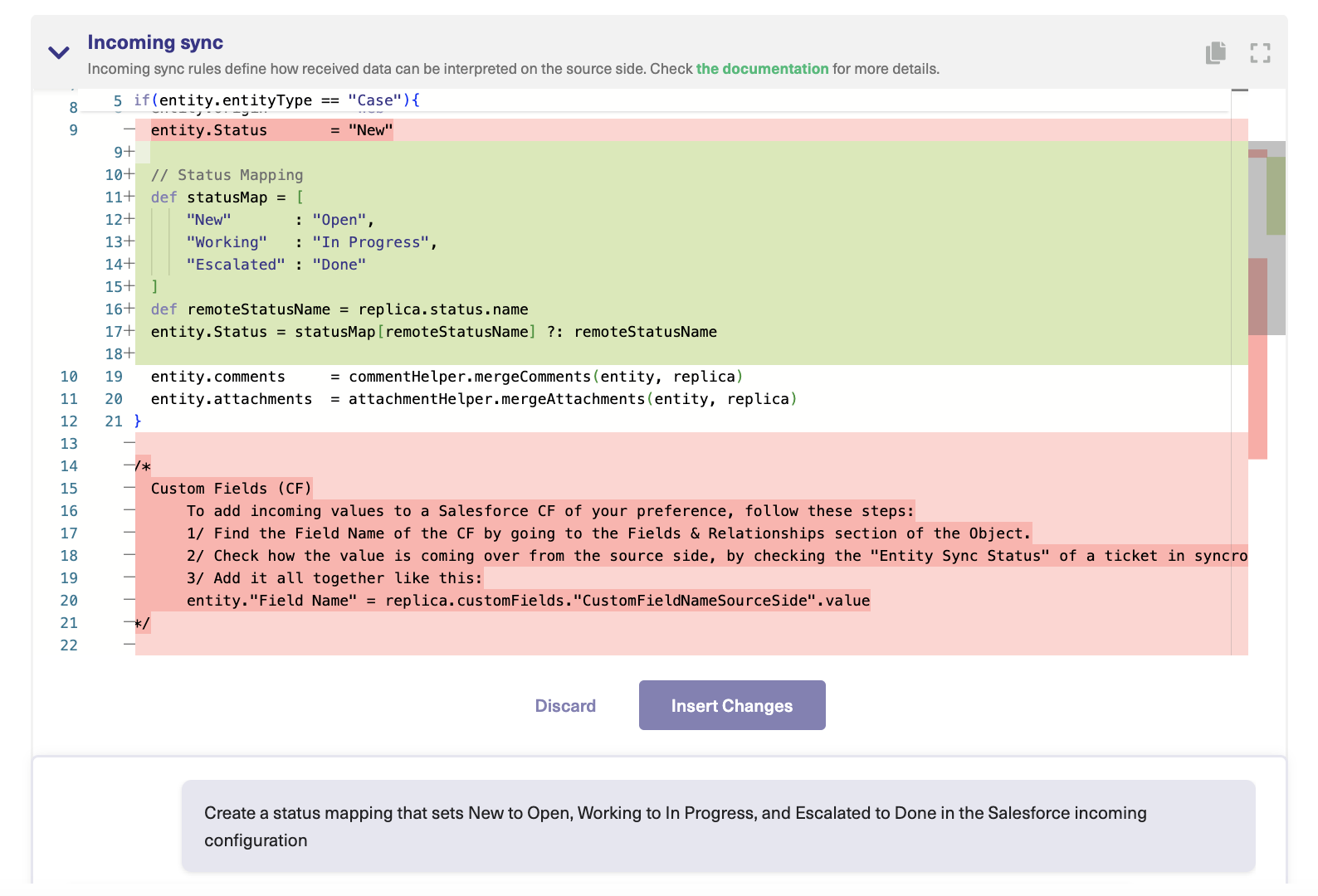 AI Assist in Exalate for Salesforce